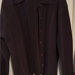 Dark plum Wool Jacket XL